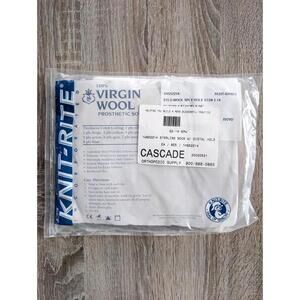 NWT Knit-Rite Virgin Wool Prosthetic Sock 5 Ply 9" Top 5" Toe x 14  1HS52214